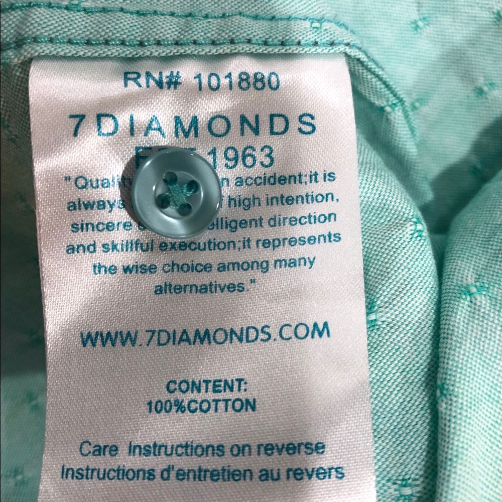 Euc 7 Diamonds Button Up - image 4